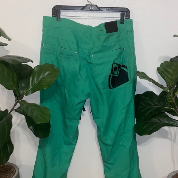 Rare NOMIS Slim Snowboard Pant Green